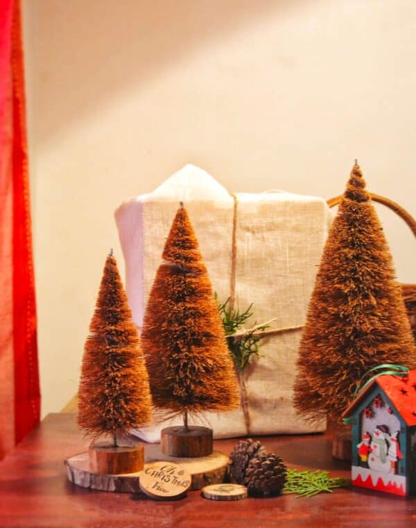 Handcrafted Coir Christmas Tree 25 cm