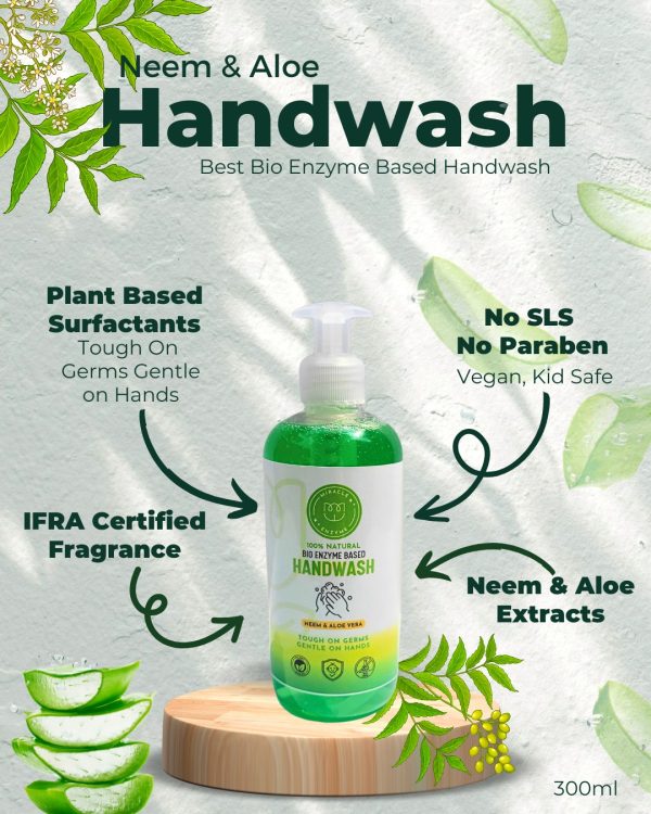 Bioenzyme Neem and Aloe Handwash | Natural | Eco-Friendly | 300ml
